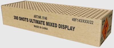 300 Shots Ultimate Mixed Display ist ein 300 Schuss Verbund von Magnum Feuerwerk