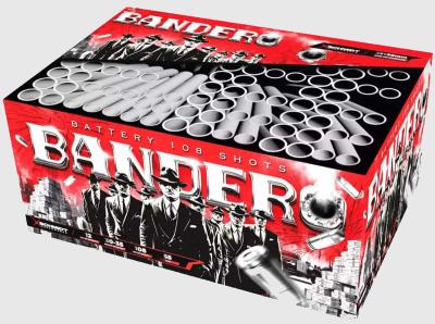 Bandero ist ein 108 Schuss Verbund von SRPyro