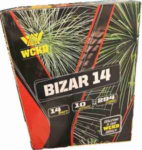 Bizar 14 sind zwei verbundene Single Shots von Magnum Feuerwerk