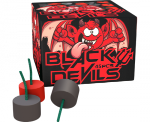 Black Devils von Lesli sind Crackling-Kügelchen die ein silbernes Feuermeer mit teuflischer Kraft in die Luft spucken in der Kategorie F1 für Kinder ab 12 Jahren.