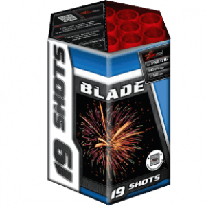 Blade ist eine 19 Schuss Batterie mit einem Kaliber von 50mm von Piromax