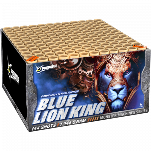 Blue Lion King ist ein 144 Schuss Verbund von Lesli