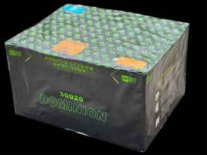 Dominion ist eine 65 Schuss Batterie in verschiedenen Kalibern von Blackboxx feuerwerk
