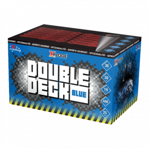 Double Deck Blue ist eine 36 Schuss Fächerbatterie von Xplode feuerwerk