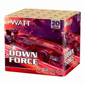 Downforce ist eine 20 Schuss Batterie aus der #watt Serie von Vuurwerktotaal