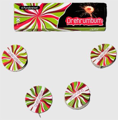Drehrumbum sind silberne Drehkreisel von Pyro Art feuerwerk