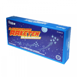 3-Stufen Mini-Raketen mit Silbercrackern von Funke