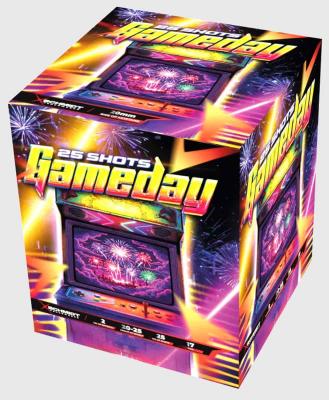 Gameday ist eine 25 Schuss Batterie von SR Pyro