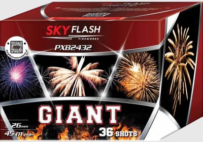 Giant ist eine 36 Schuss Batterie von Piromax.
