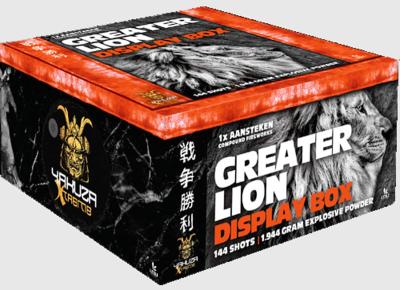 Greater Lion = Prezident Piro, 144 Schuss Verbund von Lesli feuerwerk