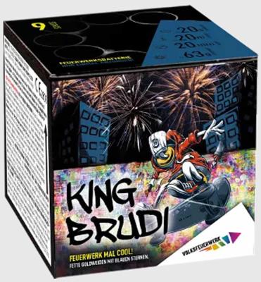 King Brudi ist eine 9 Schuss Batterie von Pyroland