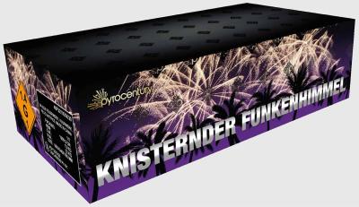 Knisternder Funkenhimmel ist ein 126 Schuss Verbund von Pyrocentury