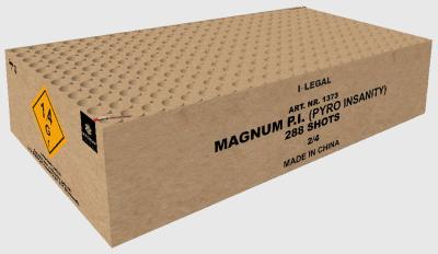 Magnum P.I. (Pyro Insanity) ist ein 288 Schuss Verbund von Magnum Feuerwerk