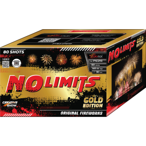 No Limits Gold ist ein 80 Schuss Verbund von Piromax