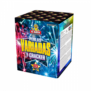 Perlas Variadas y Cracker ist eine 25 Schuss Batterie von El Gato