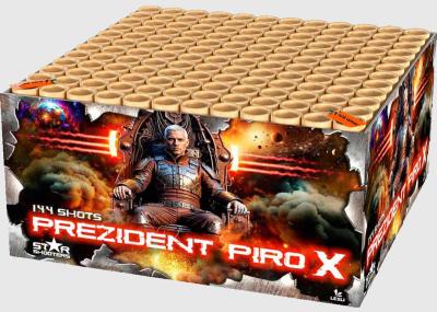 Prezident Piro X ist ein 144 Schuss Verbund von Lesli