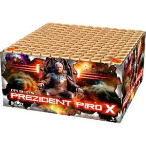 Prezident Piro X ist ein 144 Schuss Verbund von Lesli