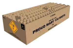 Proud Mary ist ein 138 Schuss Verbund von Magnum Feuerwerk