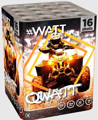 Qwatt ist eine 16 Schuss Batterie aus der #Watt Serie von Vuurwerktotaal.