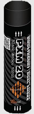 Rauchgranate Schwarz mit Reißzünder PXM20 von Piromax feuerwerk