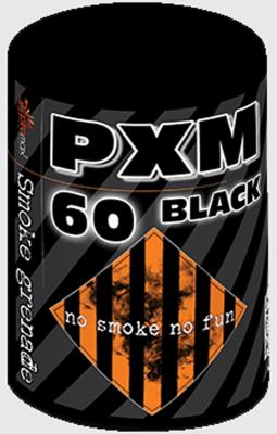 Rauchtopf Schwarz PXM60 ist sehr intensiver Rauch von Piromax feuerwerk