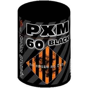 Rauchtopf Schwarz PXM60 ist sehr intensiver Rauch von Piromax feuerwerk