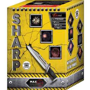 Sharp ist eine 12 Schuss Batterie mit einem Kaliber von 50mm von Piromax