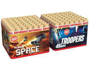 Space Troopers ist eine 98 Schuss Batterie von Wolff