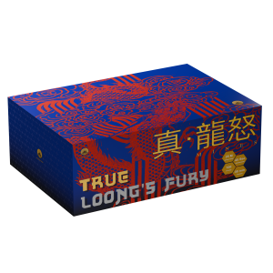 True Loong´s Fury ist ein 100 Schuss Verbund von Genie Fireworks