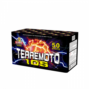 Terremoto 10sec  ist eine 50 Schuss Batterie von El Gato