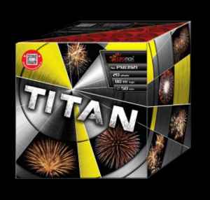 Titan  20 Schuss Batterie mit einem Kaliber von 50mm von Piromax feuerwerk