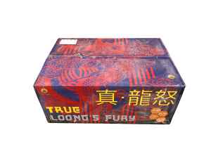 True Loong´s Fury ist ein 100 Schuss Verbund von Genie Fireworks