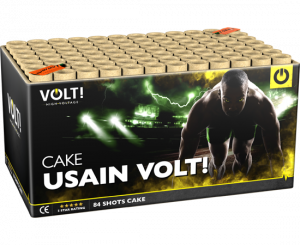 Usain Volt! ist eine 84 Schuss Batterie aus der Volt! Serie von Vuurwerktotaal