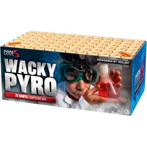 Wacky Pyro ist ein 72 Schuss Verbund von Lesli