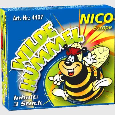 Wilde Hummel sind 3 summende Bodenkreisel mit mehrfachem Farbwechsel von Nico feuerwerk