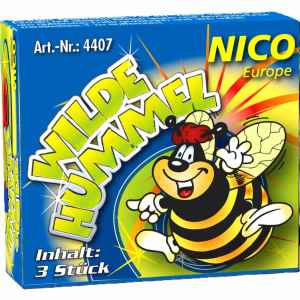 Wilde Hummel sind 3 summende Bodenkreisel mit mehrfachem Farbwechsel von Nico feuerwerk
