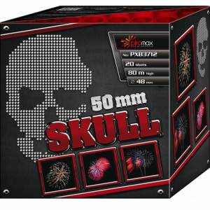 Skull 20 Schuss Batterie mit einem Kaliber von 50mm von Piromax feuerwerk