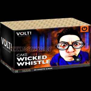 Wicked Whistle ist eine 60 Schuss Batterie aus der Volt! Serie von Vuurwerktotaal feuerwerk