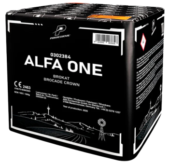 Alfa One ist eine 25 Schuss Batterie in 45mm von Startrade
