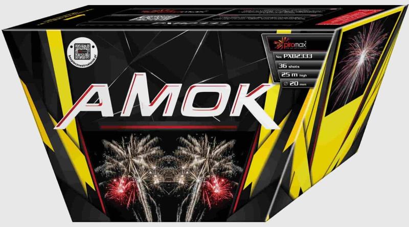 Amok ist eine 36 Schuss Batterie von Piromax