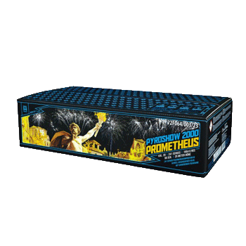 Pyroshow 2000 Prometheus ist ein 241 Schuss Verbund von Argento