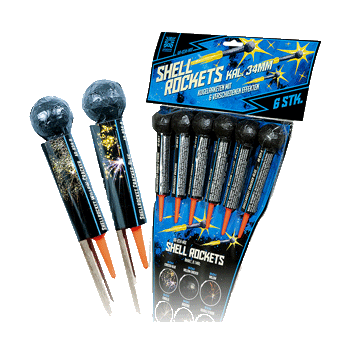 Shellrockets Cal. 34 mm ist ein Raketensortiment von Argento
