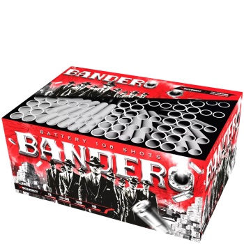 Bandero ist ein 108 Schuss Verbund von SRPyro