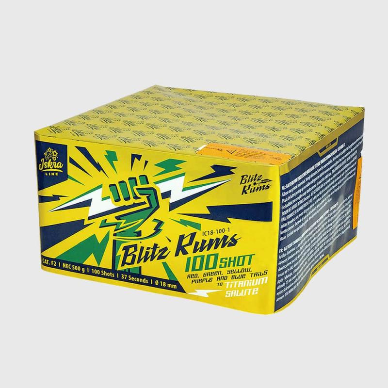 Blitz Rums 100 Shot ist eine 100 Schuss Batterie von Iskra