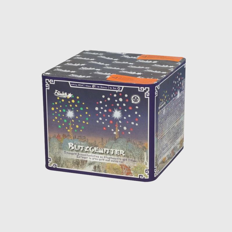 Blitzgewitter 36 Schuss Batterie von Funke feuerwerk