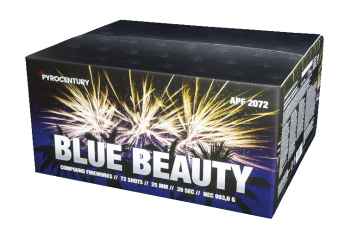 Blue Beauty ist ein 72 Schuss Verbund von Pyrocentury
