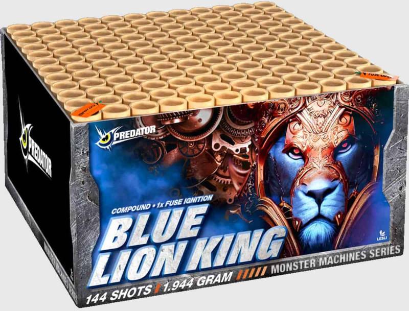 Blue Lion King ist ein 144 Schuss Verbund von Lesli