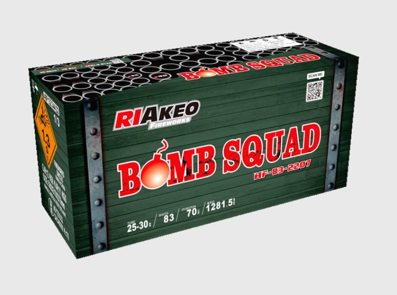 Bomb Squad ist ein 83 Schuss Verbund von Riakeo