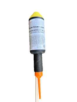 Zink Bombenrakete Weiße Blinker (gelbe Kappe)