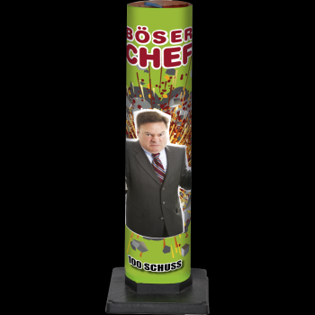 Böser Chef ist ein römisches Licht mit bunten Leuchtkugeln von Lesli feuerwerk